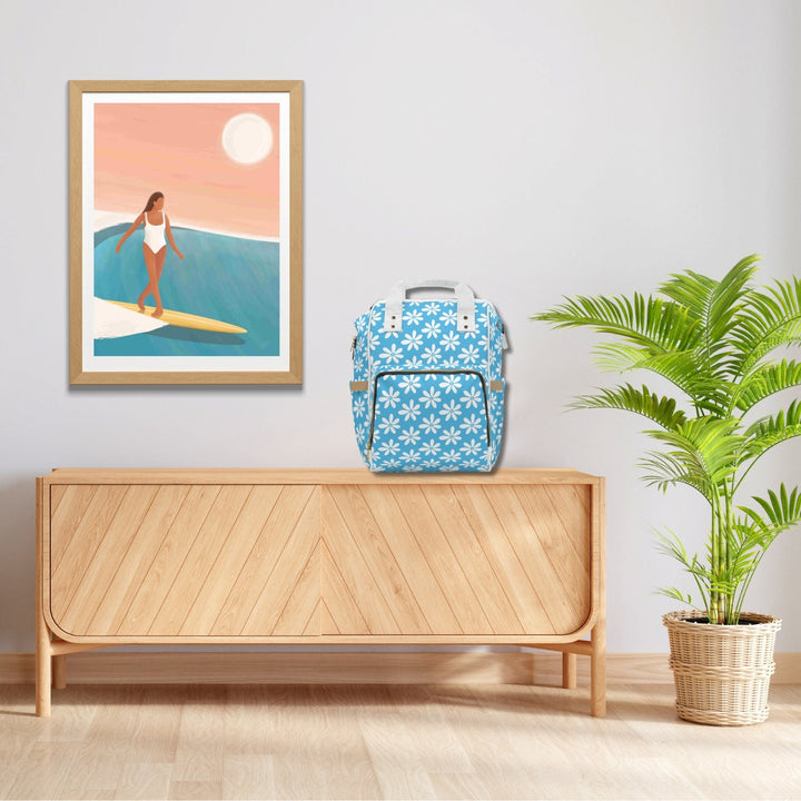 Boho Diaper Bag - Spacious Baby Diaper Backpack With Adjustable Straps & Padded Back Panel