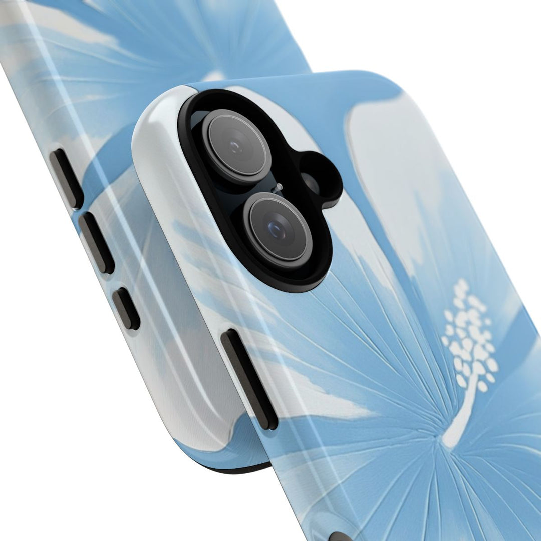 Tough Dual Layer Phone Case | Abstract Hibiscus Design for iPhone & Samsung
