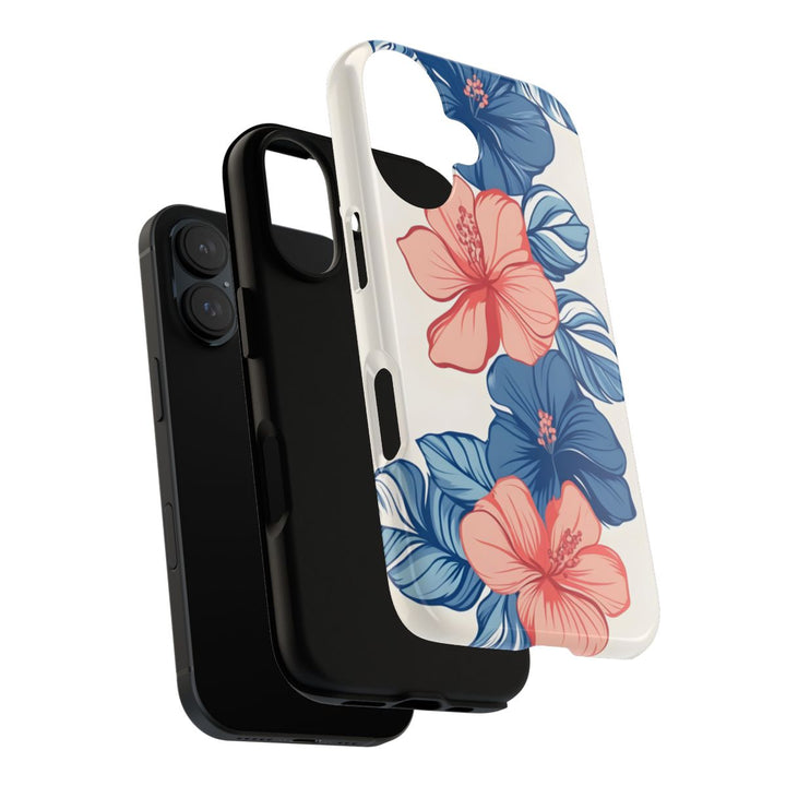 Tough Dual Layer Phone Case | Hibiscus Tropical Floral Print for iPhone & Samsung