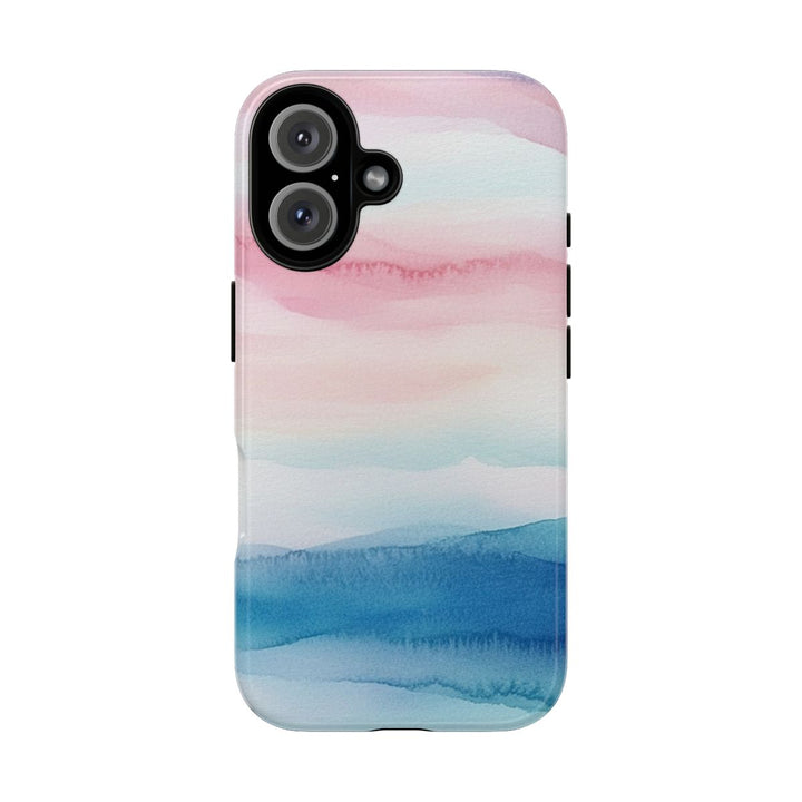 Tough Dual Layer Phone Case | Minimalist Ocean Surf Print for iPhone & Samsung