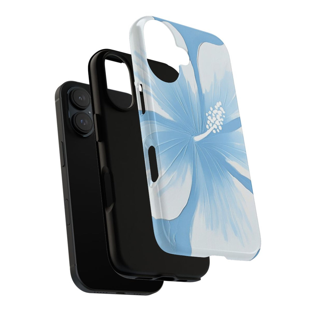 Tough Dual Layer Phone Case | Abstract Hibiscus Design for iPhone & Samsung