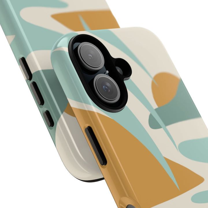 Tough Dual Layer Phone Case | Minimalist Sun & Sea Print for iPhone & Samsung