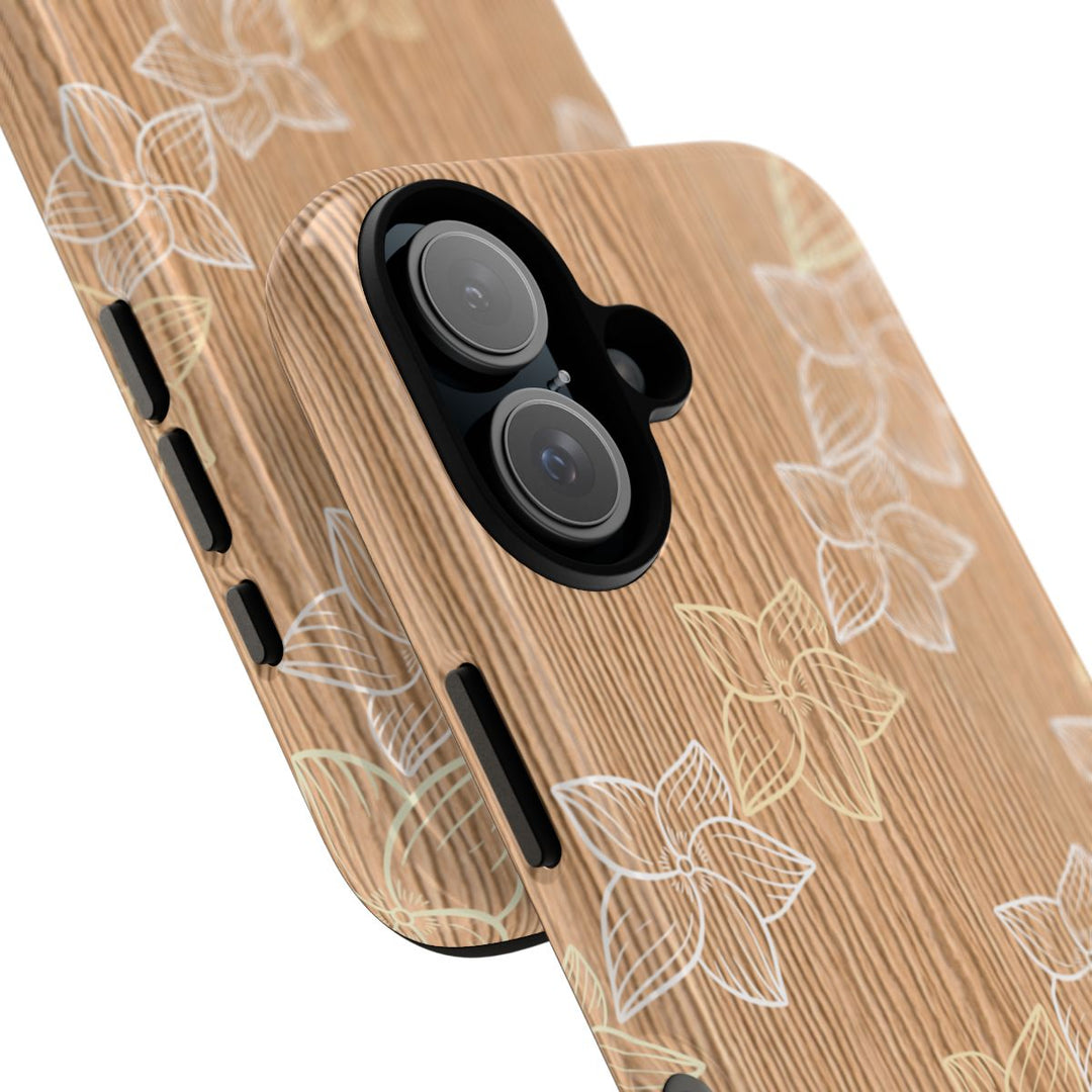 Tough Dual Layer Phone Case | Hawaiian Flower Lei Print for iPhone & Samsung