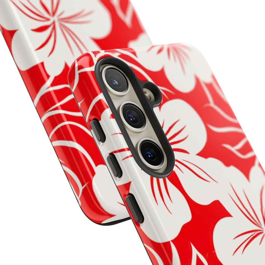 Tough Dual Layer Phone Case | Hawaiian Floral Print for iPhone & Samsung