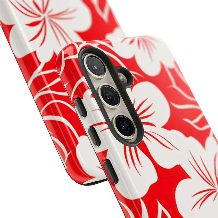 Tough Dual Layer Phone Case | Hawaiian Floral Print for iPhone & Samsung