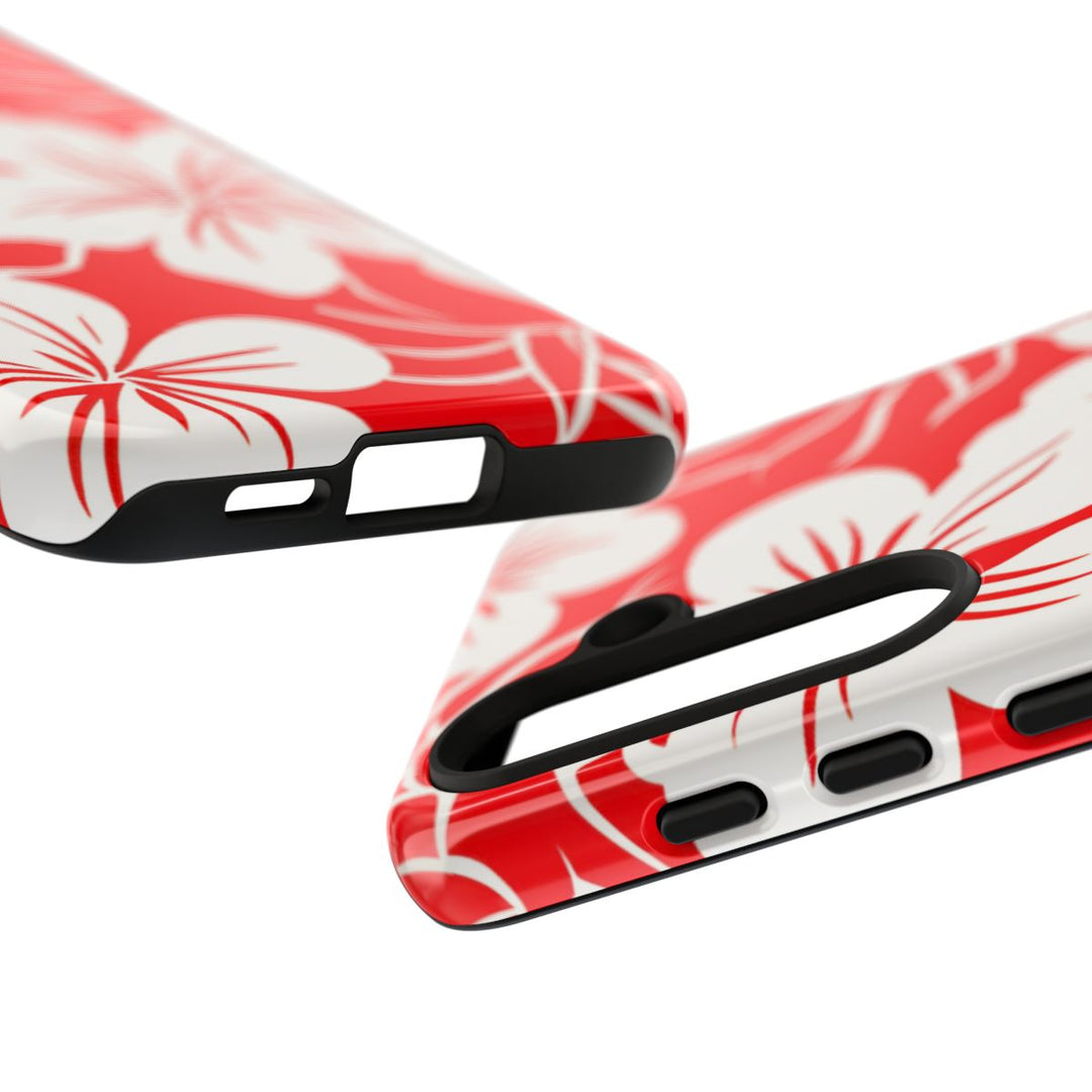 Tough Dual Layer Phone Case | Hawaiian Floral Print for iPhone & Samsung