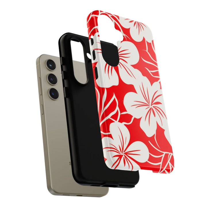Tough Dual Layer Phone Case | Hawaiian Floral Print for iPhone & Samsung