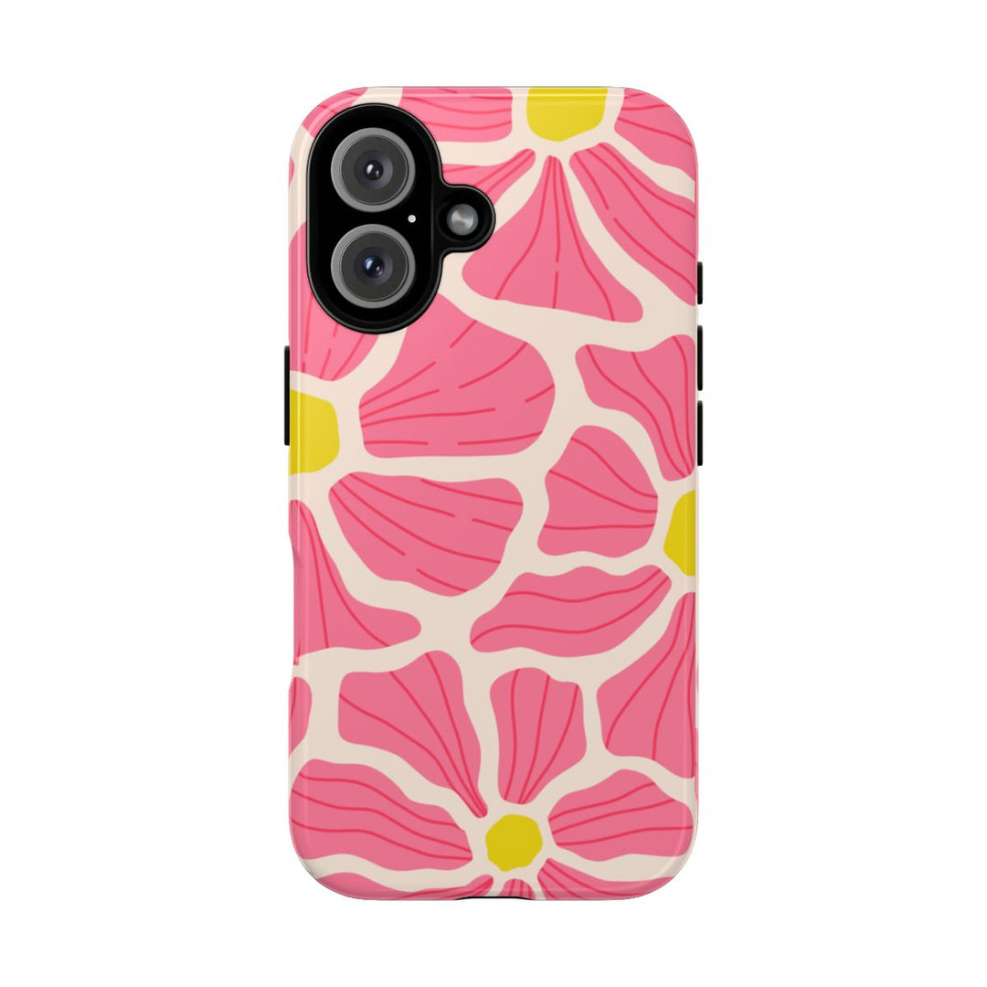 Tough Dual Layer Phone Case | Hawaiian Floral Pattern for iPhone & Samsung