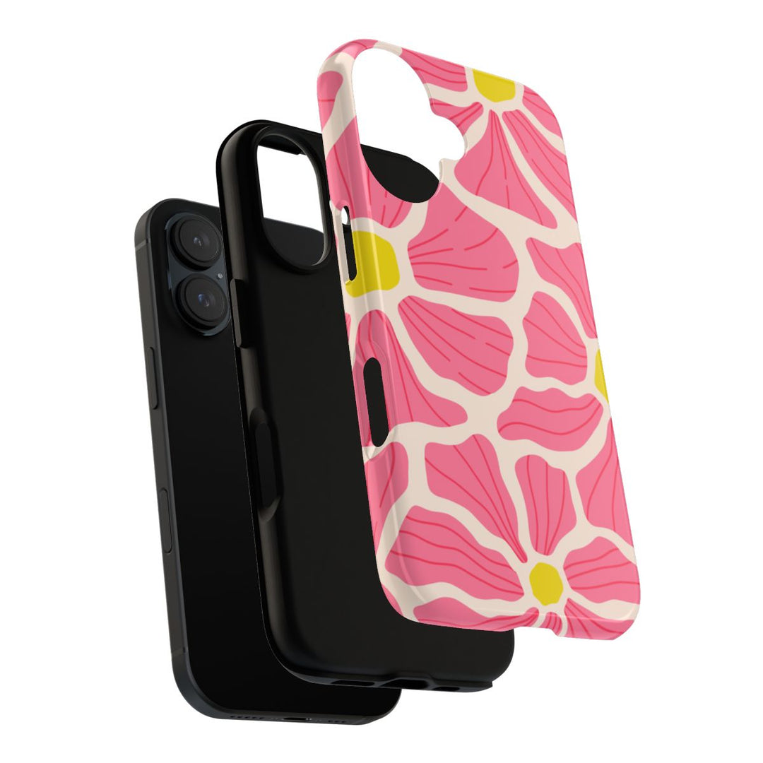 Tough Dual Layer Phone Case | Hawaiian Floral Pattern for iPhone & Samsung