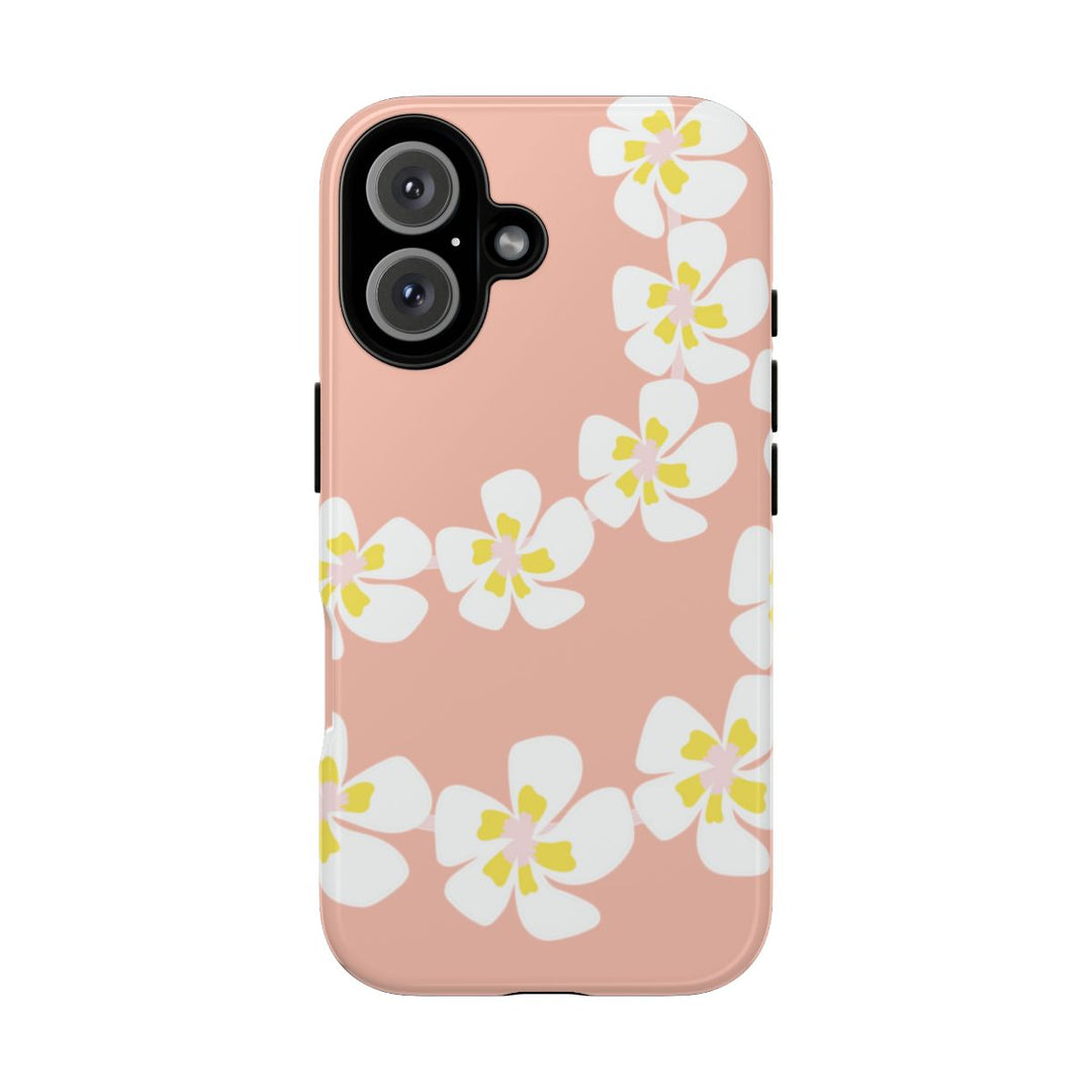 Tough Dual Layer Mobile Cover | Hawaiian Flower Lei Design for iPhone & Samsung