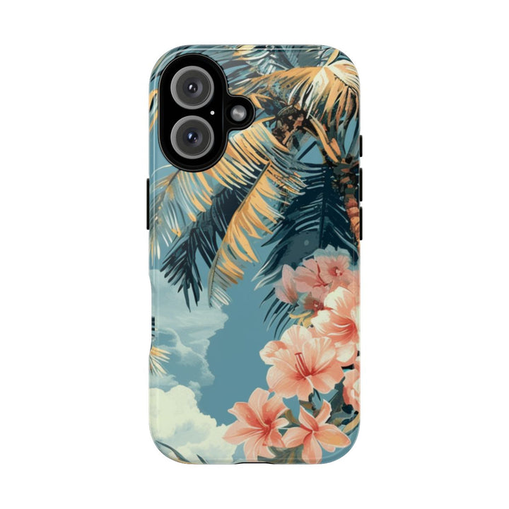 Tough Dual Layer Phone Case | Vintage Hawaiian Print for iPhone & Samsung
