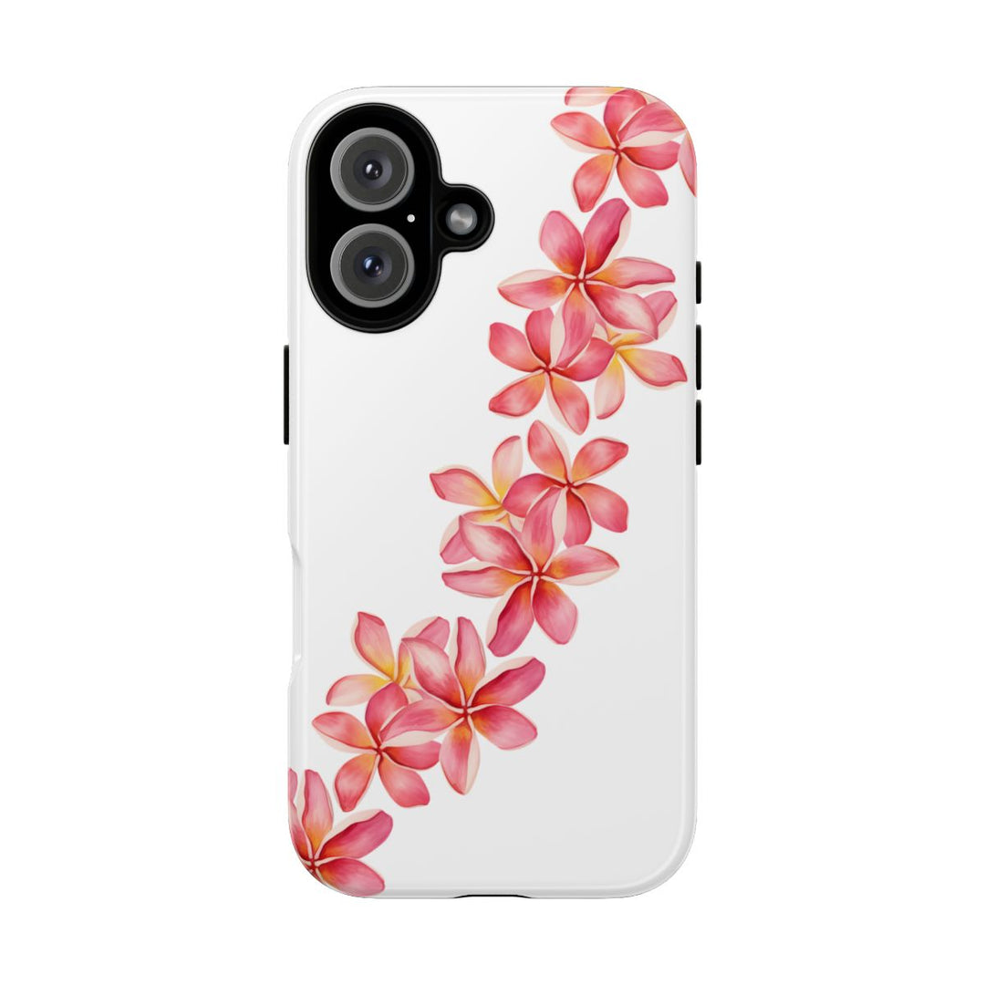 Hawaiian Flower Lei Case – Tough Dual-Layer Phone Case With Wireless Charging