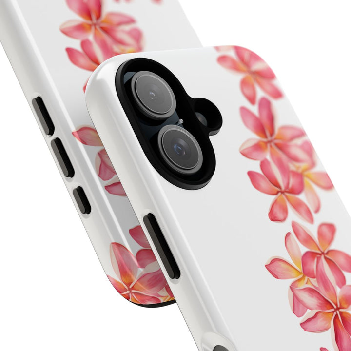 Hawaiian Flower Lei Case – Tough Dual-Layer Phone Case With Wireless Charging
