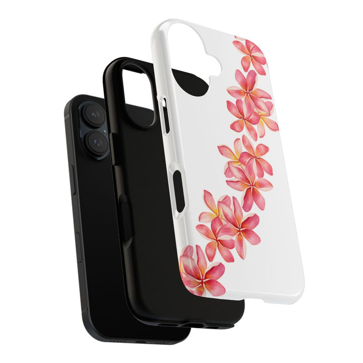 Hawaiian Flower Lei Case – Tough Dual-Layer Phone Case With Wireless Charging