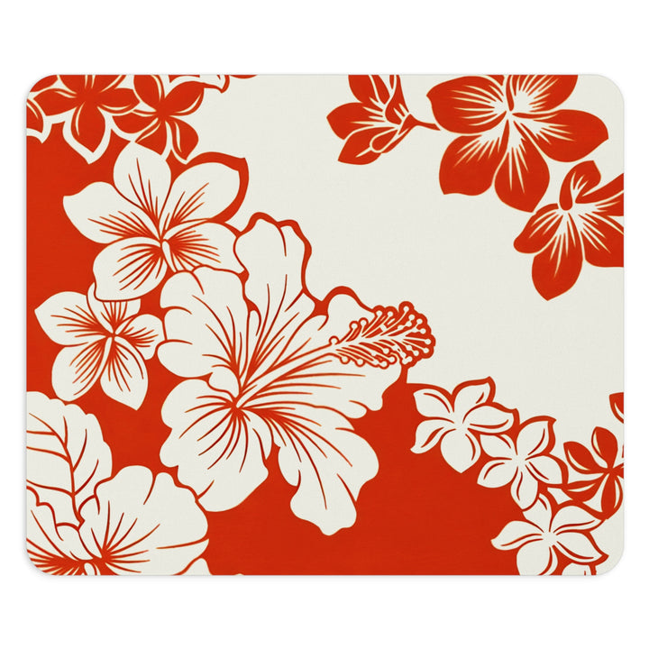 Tropical Mouse Pad - Premium Hibiscus Neoprene w/ Wrist Support