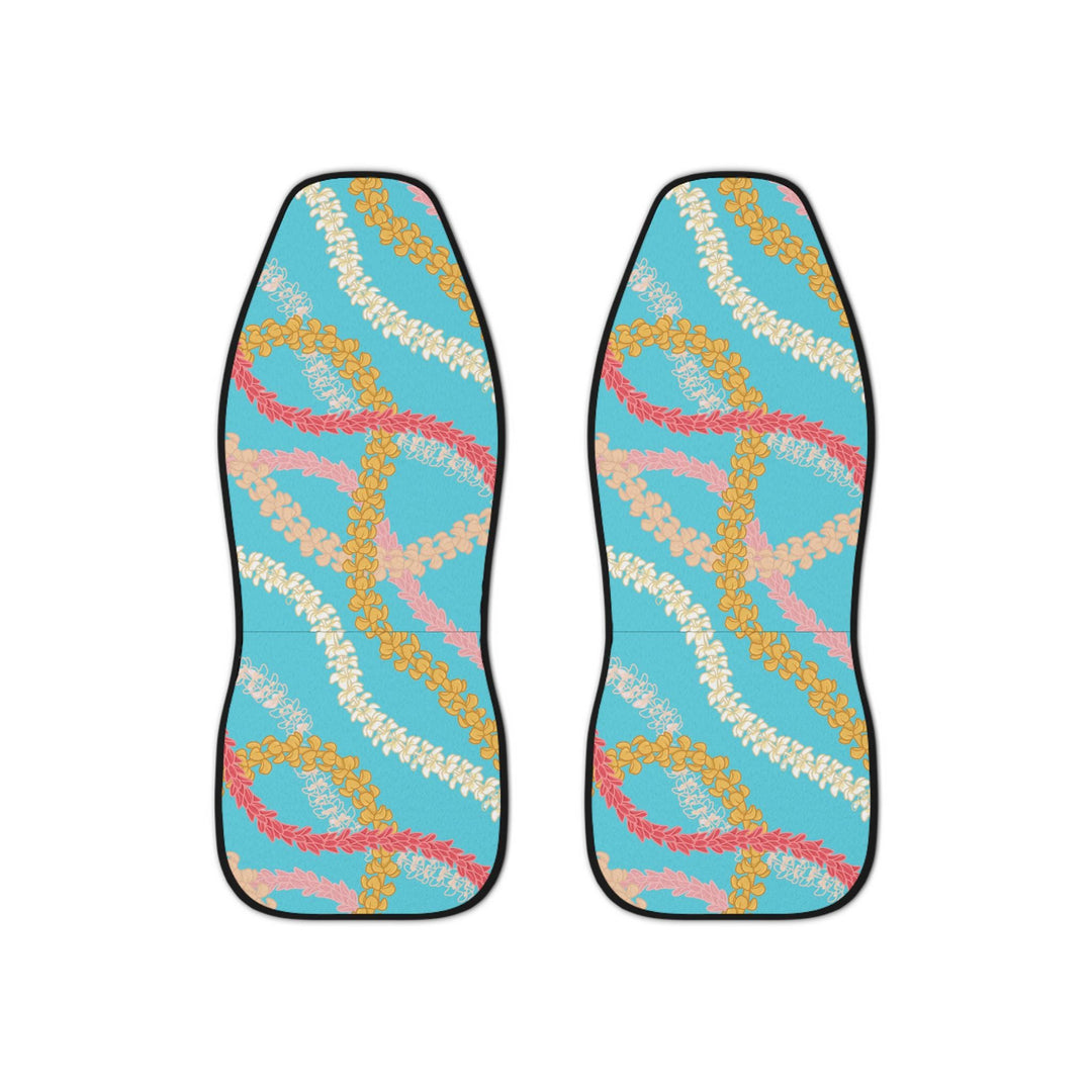 Hawaiian Flower Lei Seat Covers (Set of 2) | Universal Fit Tropical Floral Car Protection