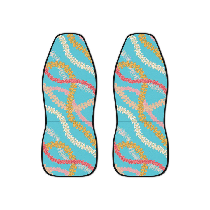 Hawaiian Flower Lei Seat Covers (Set of 2) | Universal Fit Tropical Floral Car Protection