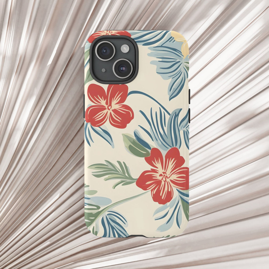 Vintage Hawaiian Phone Case – Tough Floral Hibiscus Cover | Slim Matte Protection