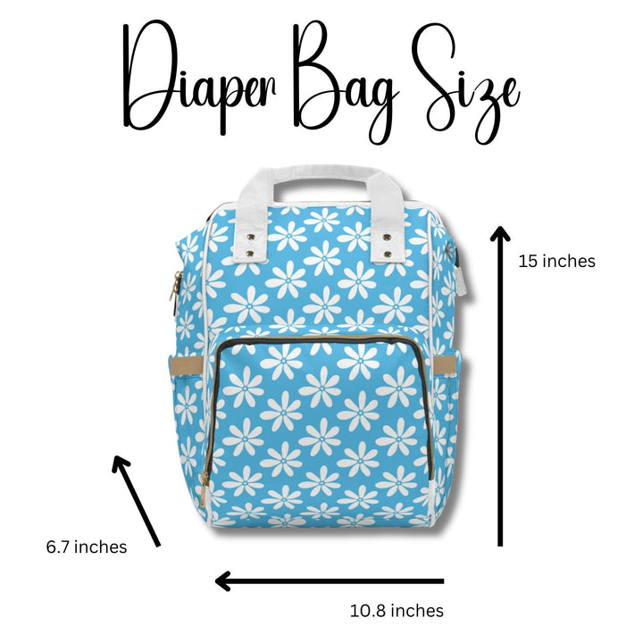 Boho Diaper Bag - Spacious Baby Diaper Backpack With Adjustable Straps & Padded Back Panel