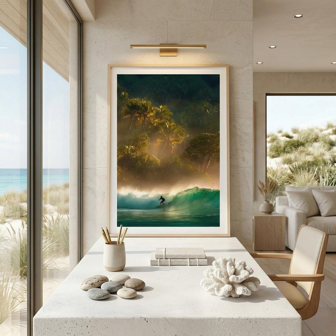 "Out Of Office" Tropical Surf Fine Art Print