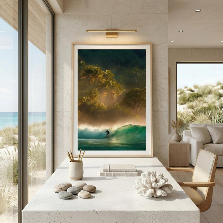 "Out Of Office" Tropical Surf Fine Art Print