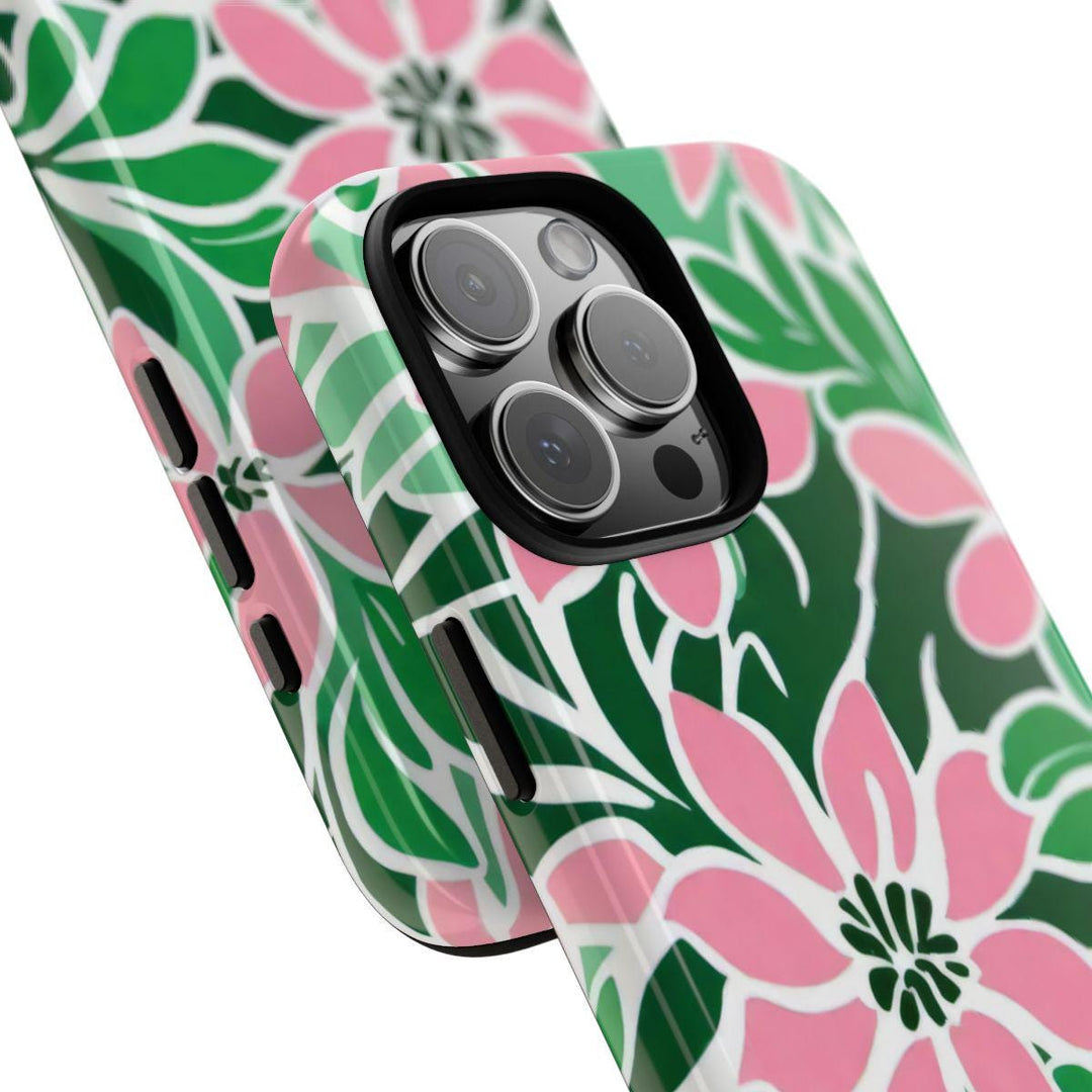 Tough Dual Layer Phone Case | Hawaiian Floral Print for iPhone & Samsung