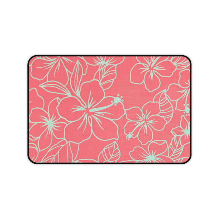 Hawaiian Hibiscus Desk Mat | Anti-Slip Neoprene Home Office Mouse Pad