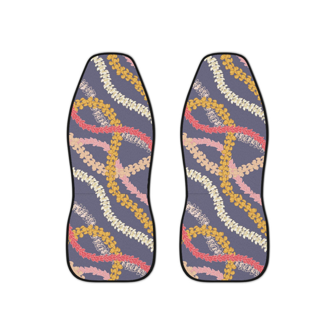 Hawaiian Flower Lei Seat Covers (Set of 2) | Universal Fit Tropical Floral Car Protection