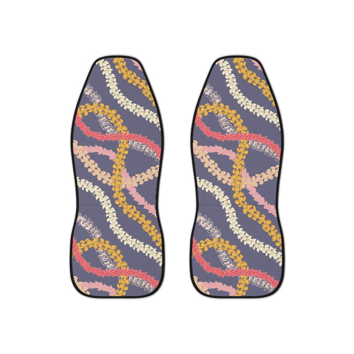 Hawaiian Flower Lei Seat Covers (Set of 2) | Universal Fit Tropical Floral Car Protection