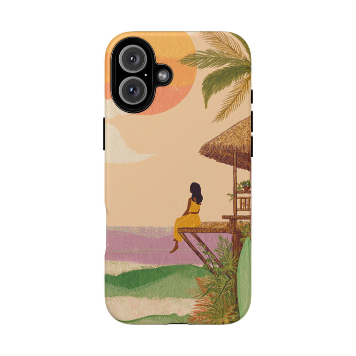 Tough Dual Layer Phone Case | Island Dreamer Coastal Boho Design for iPhone & Samsung