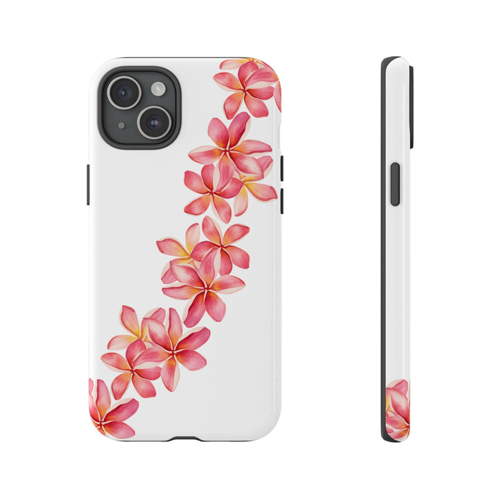 Hawaiian Flower Lei Case – Tough Dual-Layer Phone Case With Wireless Charging