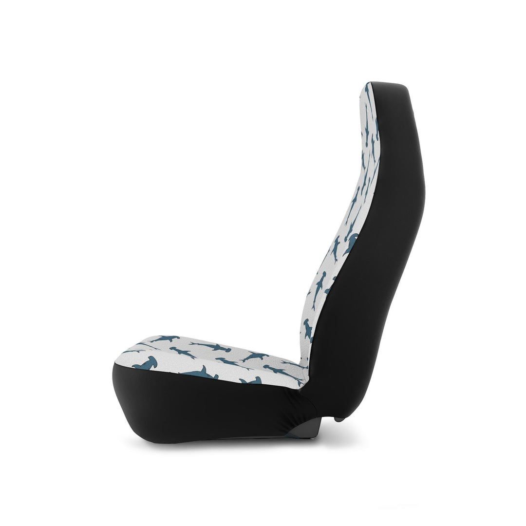 Hammerhead Shark Car Seat Covers - Universal Fit, Abstract Coastal Surf Design