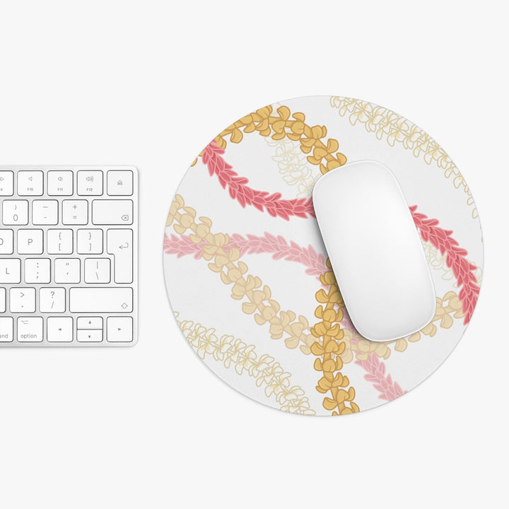Floral Lei Mouse Pad - Soft Neoprene Wrist Support