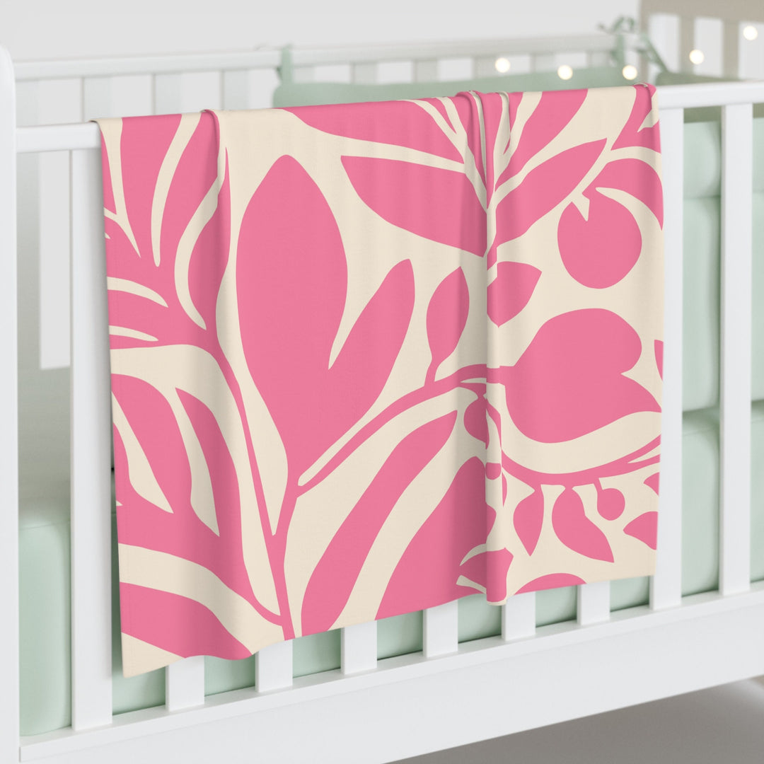 Vintage Hawaiian Baby Swaddle Blanket | Soft Breathable Jersey Polyester Wrap