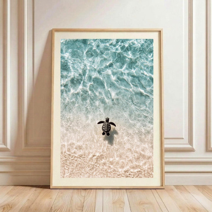 "Little Honu" Baby Sea Turtle Watercolour Poster