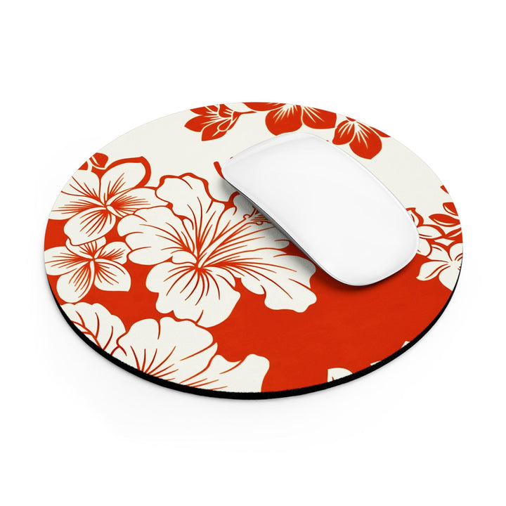 Tropical Mouse Pad - Premium Hibiscus Neoprene w/ Wrist Support