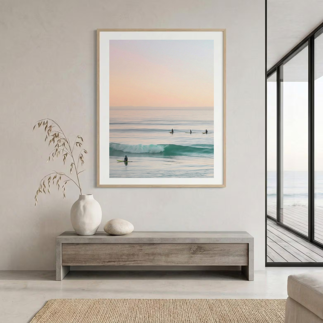 "A Moment in Time" Minimalist Surf Photography Print | Coastal Ocean Wall Art