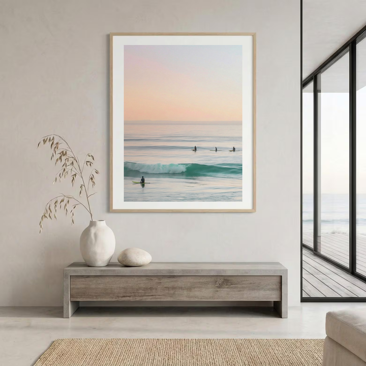 "A Moment in Time" Minimalist Surf Photography Print | Coastal Ocean Wall Art