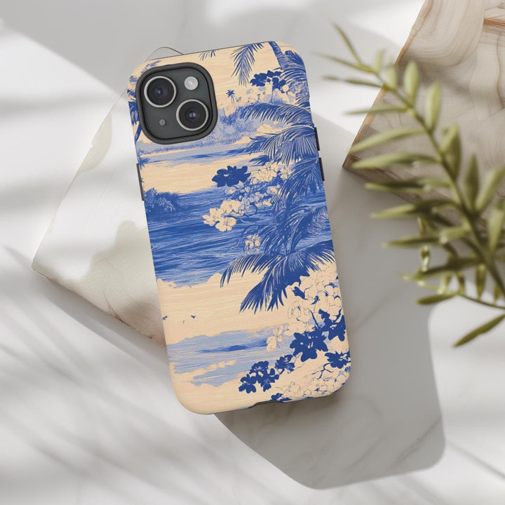 Tough Phone Case | Vintage Hawaiian Palm Tree Print for iPhone & Samsung