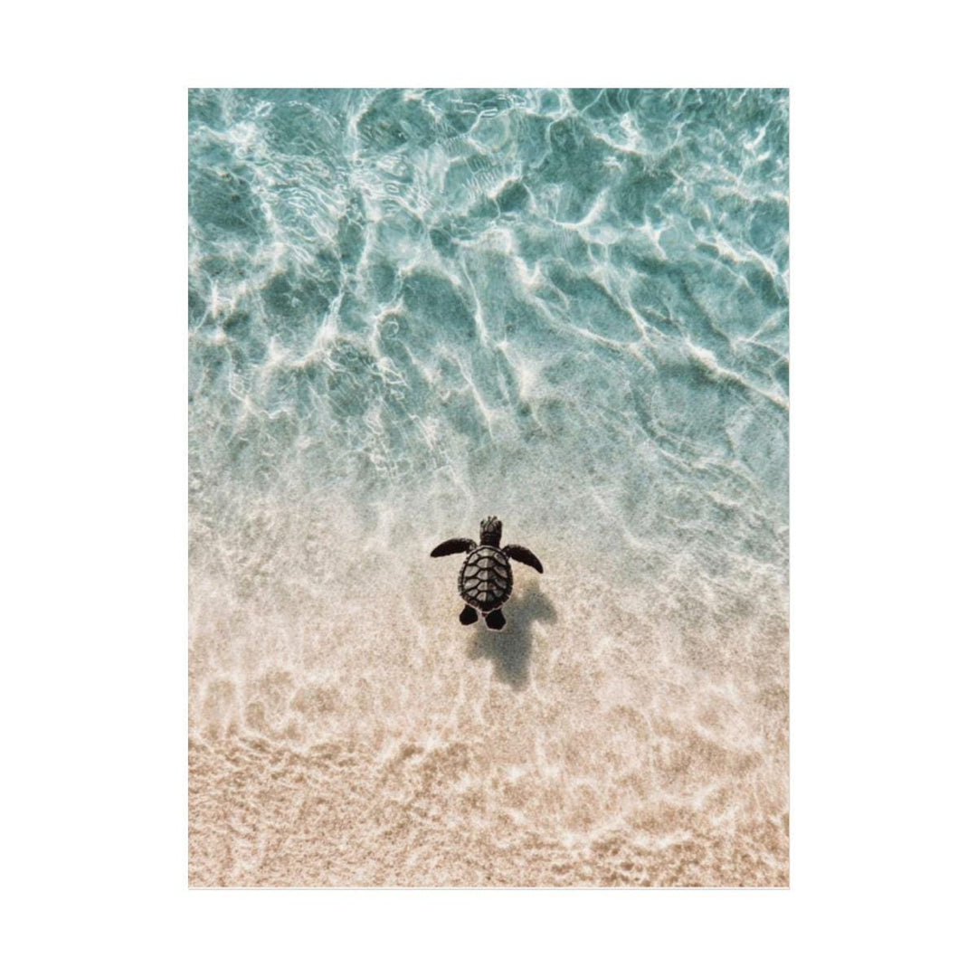 "Little Honu" Baby Sea Turtle Watercolour Poster