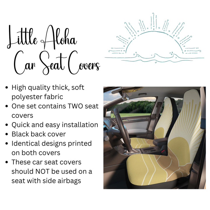 Retro Car Seat Covers – Boho Sun Decor & Mid Century Style Campervan Seat Covers