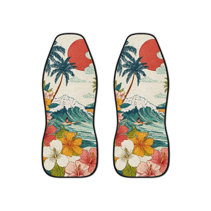 Surfer Girl Car Seat Covers – Universal Fit Seat Covers | Beach Car Decor