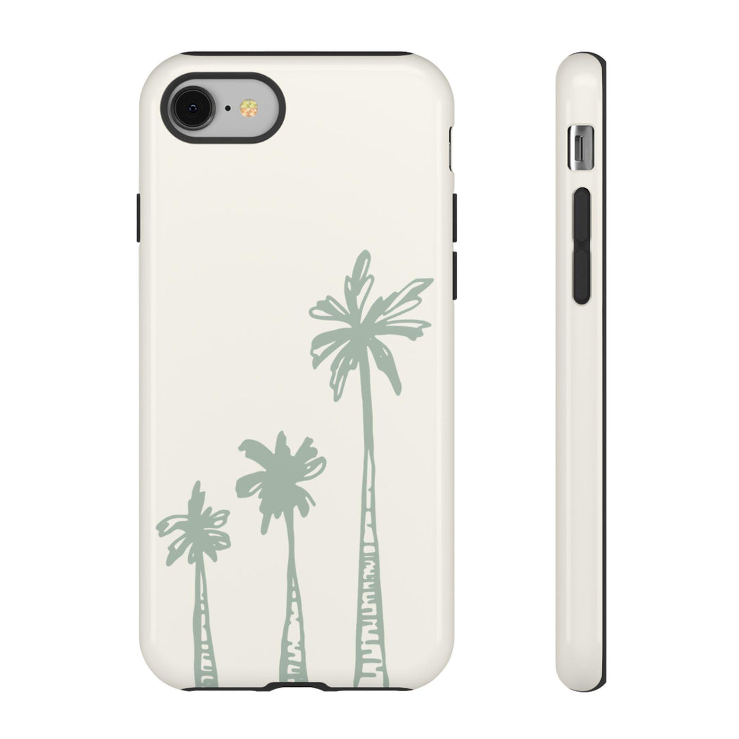 Palm Tree Phone Case, Durable Dual-Layer Protective Phone Shell, Tropical Beach Style Cover