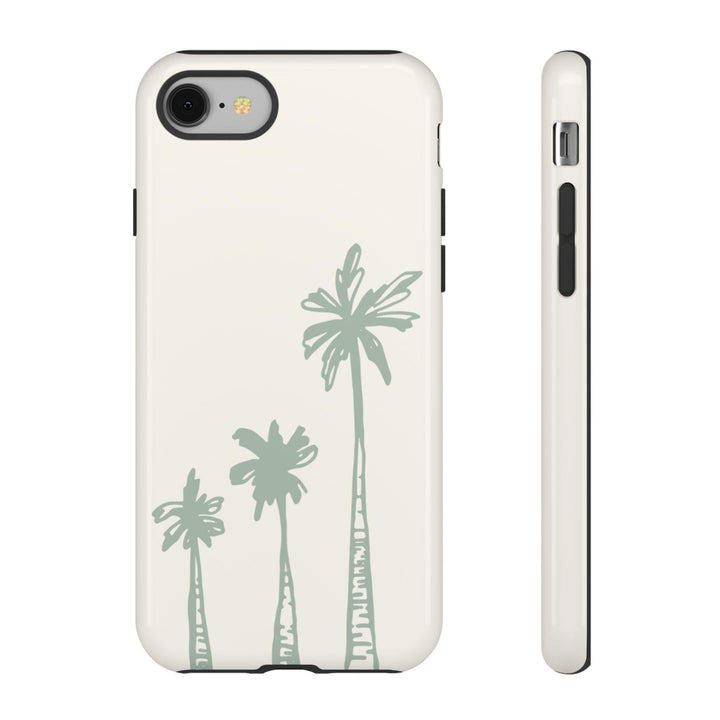 Palm Tree Phone Case, Durable Dual-Layer Protective Phone Shell, Tropical Beach Style Cover