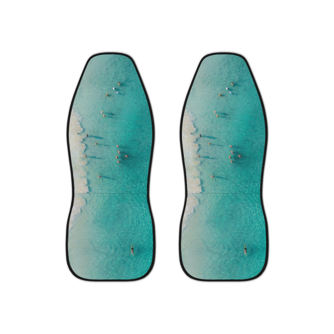 Byron Bay Car Seat Covers (Set of 2) | Universal Fit Aerial Beach Photography & Fade Resistant