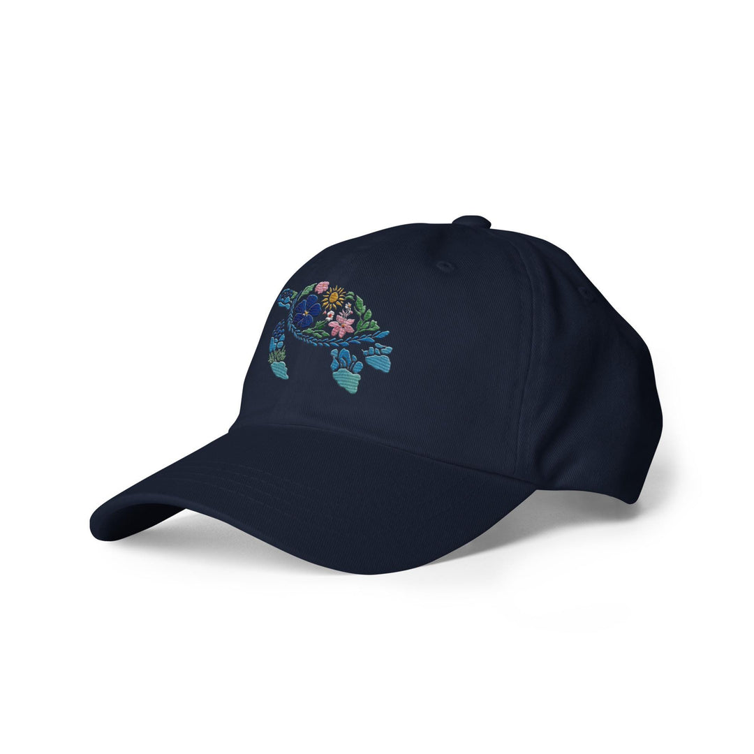 Sea Turtle Hat – Embroidered Cap With Adjustable Strap | Cotton Twill Dad Hat Style