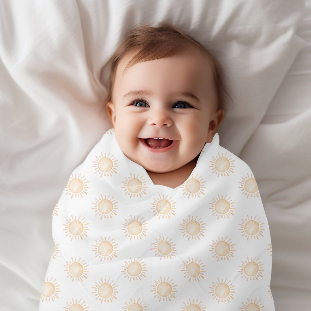 Baby Swaddle Blanket - Soft Baby Wrap With Aloha Print | Breathable Swaddle 30x40 Inch