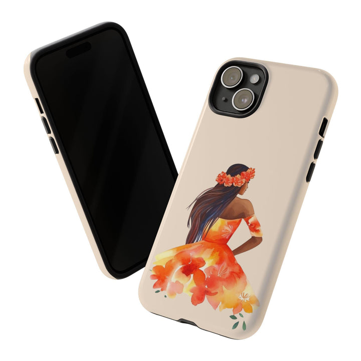 Polynesian Phone Case | Durable iPhone Case with Floral Design & Wireless Charging Compatible