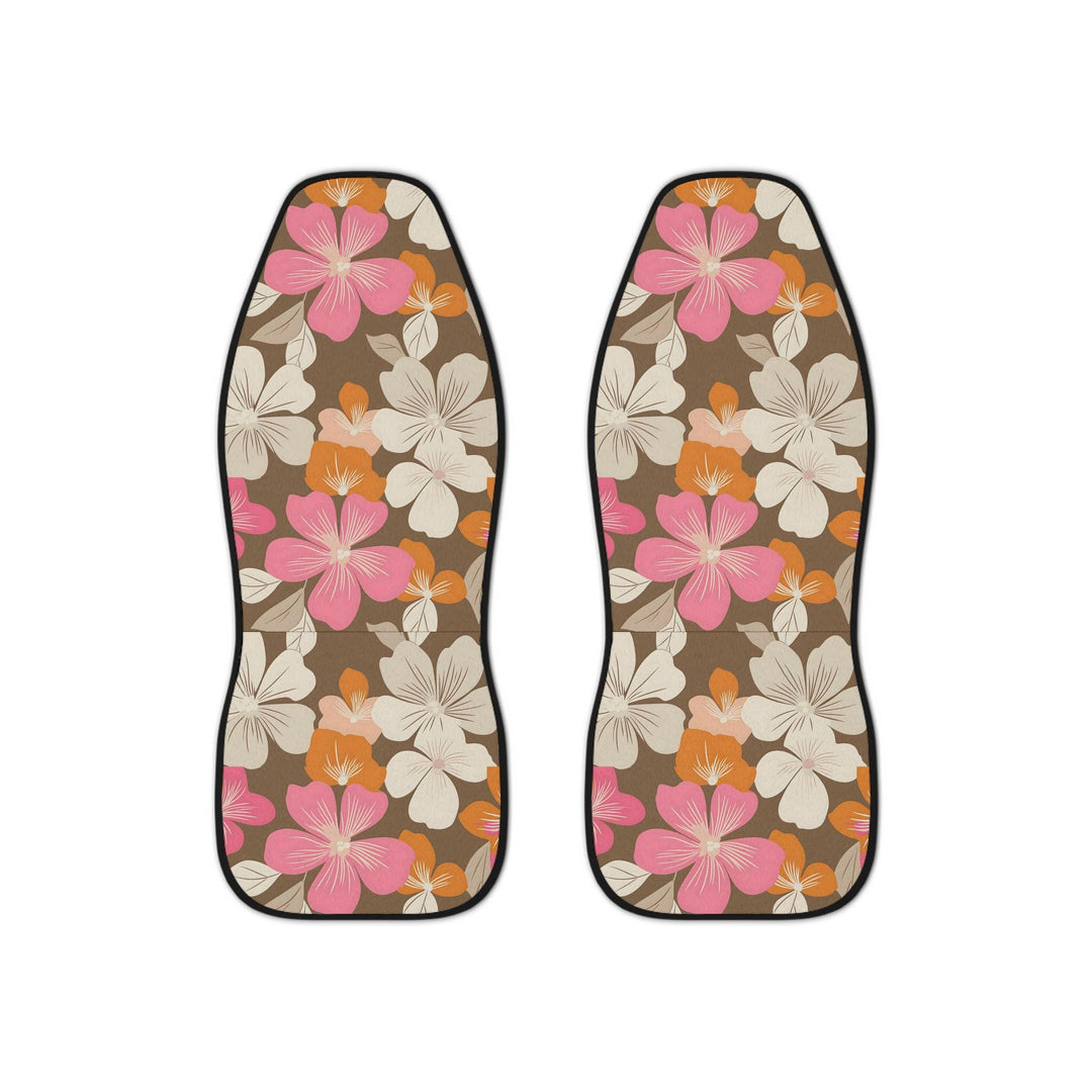 Hawaiian Retro Car Seat Covers (Set of 2) | Universal Fit Boho Floral Protection