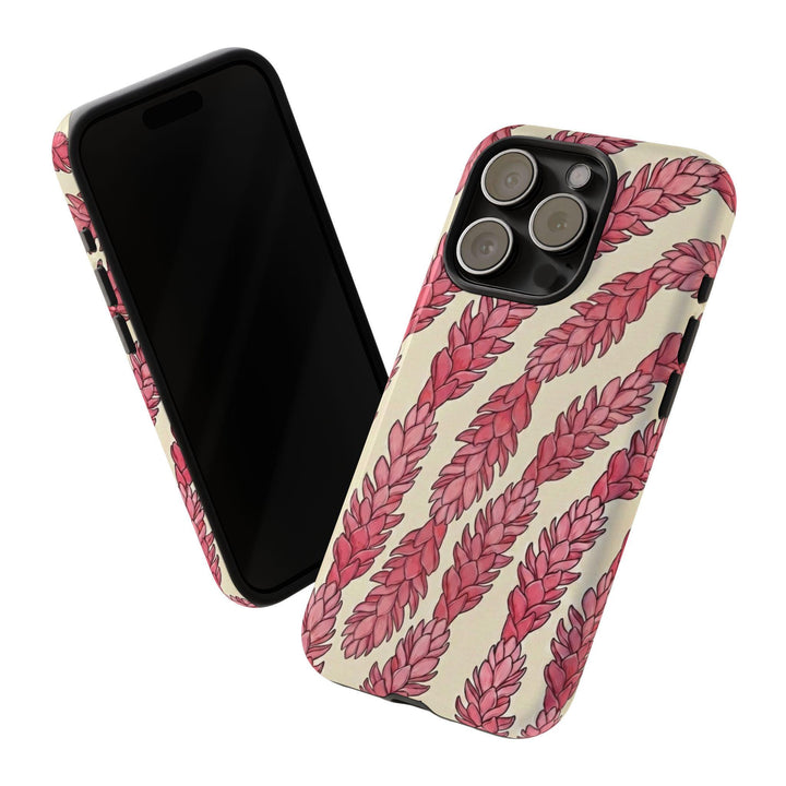 Hawaiian Red Ginger Phone Case - Vibrant Floral, Dual Layer Protection